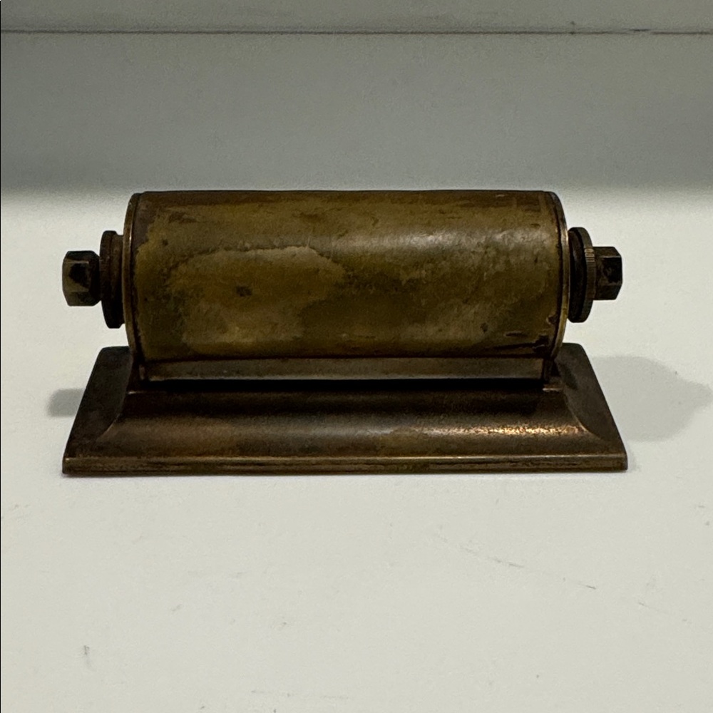 VINTAGE 1940s Brass Perpetual Desktop Calendar - Picture 2 of 2
